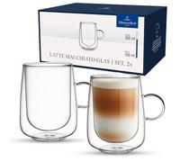Villeroy & Boch - Artesano Hot&Cold Beverages vaso Latte-Macchiato, set de 2 vasos de doble pared para bebidas frías y calientes, vidrio borosilicato, apto para lavavajillas, apto para microondas