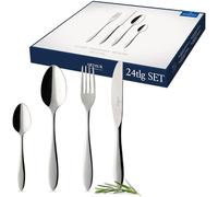 Villeroy & Boch Arthur Cubertería de 24 Piezas, Acero Inoxidable, Gris, 30x35x35 cm