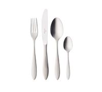 Villeroy & Boch - Arthur Set de Cubiertos 24 Piezas Plata, Apto para Lavavajillas, Cubertería Acero Inoxidable, Cuberterías Completas 6 Personas Platino, Set Cubiertos, Acero Inoxidable