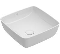 Villeroy & Boch Artis lavabo 41x41 cm cuadrada sobre encimera blanco mate 417841RW