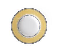 Villeroy & Boch Audun Fleur Plato hondo, 24 cm, Porcelana Premium, Blanco/Gris/Amarillo