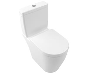 Villeroy & Boch Avento asiento de inodoro, cierre rápido, SoftClose, 374x445x49mm, 9M77C1RW, Color: Blanco piedra