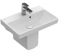 Villeroy & Boch Avento Lavabo compacto, 1 agujero para grifo, con rebosadero, 550x370mm, 4A005501, Color: Blanco