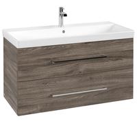 Villeroy & Boch Avento Módulo de lavabo, 2 extraíbles, anchura 980mm, A89200RK, Color: roble de piedra