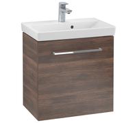 Villeroy & Boch Avento mueble bajo para lavabo, 1 puerta, tope derecho, 530x514x384mm, tirador Chrome brillo, A88801VH, Color: Roble Arizona