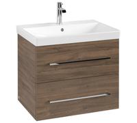 Villeroy & Boch Avento mueble bajo para lavabo, 2 extraíbles, 630x514x484mm, tirador Chrome brillante, A89000VH, Color: Roble Arizona