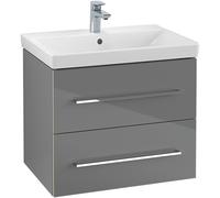 Villeroy & Boch Avento mueble bajo para lavabo, 2 extraíbles, 630x514x484mm, tirador Chrome brillante, A89000RH, Color: Roble de Kansas