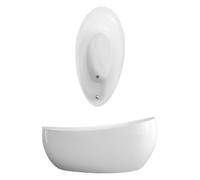Villeroy & Boch Aveo New Generation bañeras ovaladas, desagüe y rebosadero premontados, 1900x950x830mm, UBQ194AVE9W1V-01, Color: blanco alpino