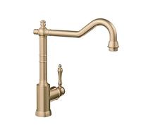 Villeroy & Boch Avia 2.0 grifo de cocina, altura de salida 235 mm - Oro | Grifo cocina alta presión, mezclador fregadero, cartucho cerámico, giro 360°, arranque en frío, 92400003