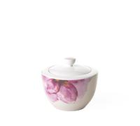 Villeroy & Boch Azucarero Rose Garden, 300Ml, Porcelana Premium, Blanco/Rosa