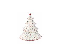 Villeroy & Boch - Toy's Delight, tarro Árbol, multicolor, apto para microondas, decoración navideña, tarro para galletas de cerámica de varios niveles, caja de galletas navideña, porcelana Premium