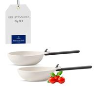 Villeroy & Boch BBQ Passion 1041897529 Set de 2 Fuentes de Asar con Mango, Porcelana, Blanco