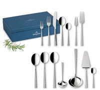 Villeroy & Boch - Blacksmith Cubertería de 70 Piezas para 12 Personas, Apto para Lavavajillas, Set Cubiertos, Acero Inoxidable