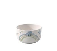 Villeroy & Boch - Boho kids "Walk like an elephant" Bol para niños, Bol de porcelana en estilo boho, Bol hondo para vajilla infantil, Ø 12,5 cm, Aptos para lavavajillas, Aptos para microondas, Multicolor