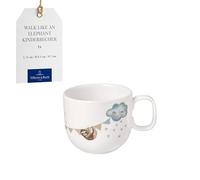 Villeroy & Boch - Boho kids Walk like an elephant Taza pequeña para niños con asa, Taza para niños, Taza de porcelana, Vajilla infantil, Aptos para lavavajillas, Aptos para microondas, Multicolor