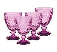 Villeroy & Boch Boston Berry - Juego de 4 copas de vino tinto, 200 ml, aptas para lavavajillas, color rosa