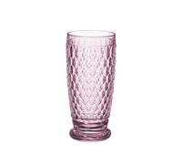 Villeroy & Boch Boston Coloured Vaso Alto, 400 mililitros, Cristal, Rosa, 8 x 8 x 16.2 cm, 1.0 Pieza