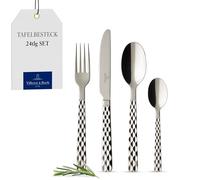 Villeroy & Boch Boston Cubertería para hasta 6 Personas, Cristal 24 Piezas, 24 Piezas