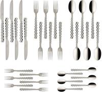 Villeroy & Boch Boston Cubertería para hasta 6 Personas, Cristal 420x270x50 mm, 30 Piezas