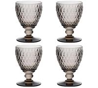 Villeroy & Boch Boston - Juego de 4 copas de vino blanco, 125 ml, color gris ahumado