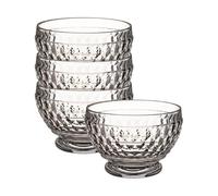 Villeroy & Boch Boston Juego de 4 cuencos de postre, 430 ml, cuencos de cristal para frutas y aperitivos, aptos para lavavajillas, transparentes