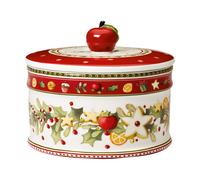 Villeroy & Boch Bote de galletas Winter Bakery M. 0.55 L Blanco-rojo