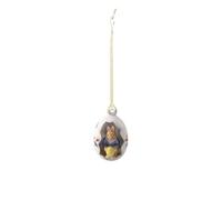 Villeroy & Boch Bunny Tales-Adorno de Huevo Decorativo con Flores para el Ramo de Pascua, Porcelana Dura, Color Azul (4,5 x 4,5 x 7 cm), 4,5x4,5x7