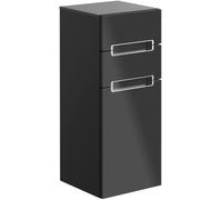 Villeroy & Boch Cabinet Subway, parada a la derecha, cubierta Gris plata, A7131RDH, Color: Blanco brillante, mango: cromado brillante