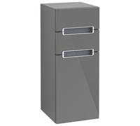 Villeroy & Boch Cabinet Subway, parada a la izquierda, cubierta Gris plata, A7121RFP, Color: Gris brillante, mango: cromado brillante