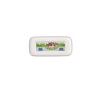 Villeroy & Boch Charm & Breakfast Design Naif Fuente para tartas, 35x16 cm, Porcelana Premium, Blanco/Colorido