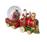 Villeroy & Boch - Christmas Toys, Bola de Nieve Grande, Tren, 22 x 8,5 x 12,5 cm, Porcelana/Vidrio, Multicolor
