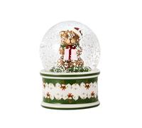 Villeroy & Boch - Christmas Toys, Bola de Nieve pequeña, Osos, 6,5 x 6,5 x 9cm, Porcelana/Vidrio, Multicolor (14-8327-6695)