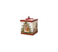 Villeroy & Boch - Christmas Toys, Caja Cuadrada, niños, 17 x 17 x 21,5cm, Porcelana, Multicolor (14-8327-6693)