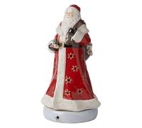 Villeroy & Boch Christmas Toys Memory Caja de música Figura Papá Noel, Porcelana, Rojo