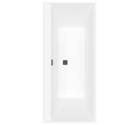 Villeroy & Boch Collaro Duo bañeras rectangulares, empotrada, desagüe y rebosadero Matt Black, 1800x800x470mm, UBA180COR2NV-RW, Color: Blanco piedra