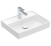 Villeroy & Boch Collaro lavamanos, 1 agujero para grifo, sin rebosadero, sin pulir, 500x400mm, 43345101, Color: blanco-alpino