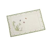 Villeroy & Boch Colourful Spring Mantel Individual, Algodón/Poliéster, Blanco/Multicolor, Salvamanteles, Gotas de Nieve, 32x48 cm