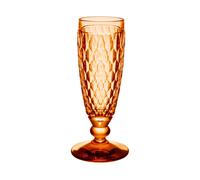 Villeroy & Boch Copa De Cava Boston Apricot, Copa De Cristal De Color Naranja, Capacidad 120Ml
