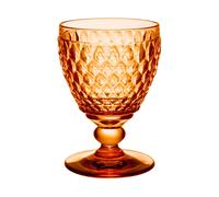 Villeroy & Boch Copa De Vino Blanco Boston Apricot, Copa De Cristal De Color Naranja, Capacidad 125Ml
