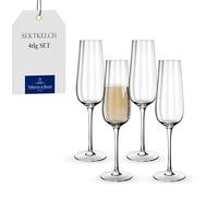 Villeroy & Boch Rose Garden Glas Copa de Champán Set 4-tlg. 0,29L