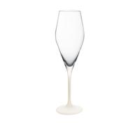 Villeroy & Boch - Manufacture Rock blanc Juego de copas de champán, 4 piezas. Juego de copas para espumosos y champán, 260 ml, Cristal, Aspecto de pizarra blanco mate