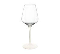 Villeroy & Boch - Manufacture Rock blanc Juego de copas de vino blanco, 4 piezas. Juego de copas para vino blanco, 380 ml, Cristal, Aspecto de pizarra blanco mate