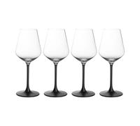 Villeroy & Boch Copas de vino tinto Manufacture Rock 47 cl. 4-pack transparente-negro