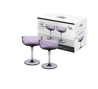 Villeroy & Boch Copas Para Cava/Postre Like Lavender, Set 2 Piezas, Vidrio Coloreado Púrpura, Capacidad 100Ml