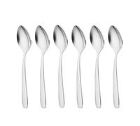 Villeroy & Boch Daily Line Cuchara de Café, Acero Inoxidable, Gris, 14.2x2x2 cm, 6 Unidades