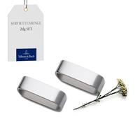 Villeroy & Boch Cubiertos Daily Line 18/10 Edelstahl Aros para Servilletas 2 Uds
