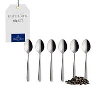 Villeroy & Boch Daily Line Cuchara de Café, Acero Inoxidable, Gris, 14.2x2x2 cm, 6 Unidades