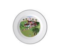 Villeroy & Boch Design Naif Plato para Pan, Diseño Clásico con Alegre decoración, Porcelana, Multicolor, 17 cm