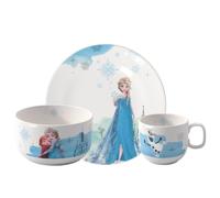 Villeroy & Boch - Disney Frozen set vajilla infantil de 3 piezas, apta para lavavajillas y microondas, set vajilla para niños, Porcelana Premium