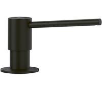 Villeroy & Boch Dispensador de jabón para Cocina, dispensador de detergente Empotrado, de Acero Inoxidable, Capacidad de 250 ml, Redondo, Negro Mate